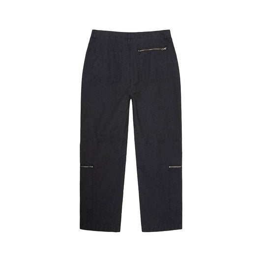 Stüssy Flight Pant Ripstop Pigment Dyed - Black - Crowdless