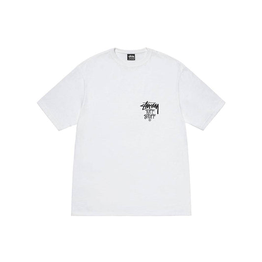 Stüssy Tuff Stuff Tee - White - Crowdless