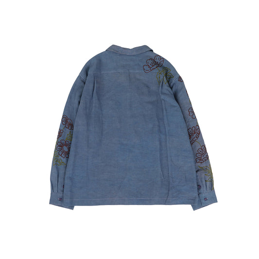 Story mfg Greetings Shirt LS - Purple Wildflower - Crowdless