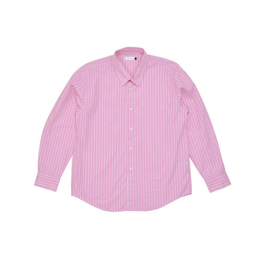 Pop Trading Company Pop Logo Striped Shirt - Pink - Crowdless