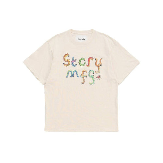 Story mfg Grateful Tee SS - Ecru Bugging - Crowdless