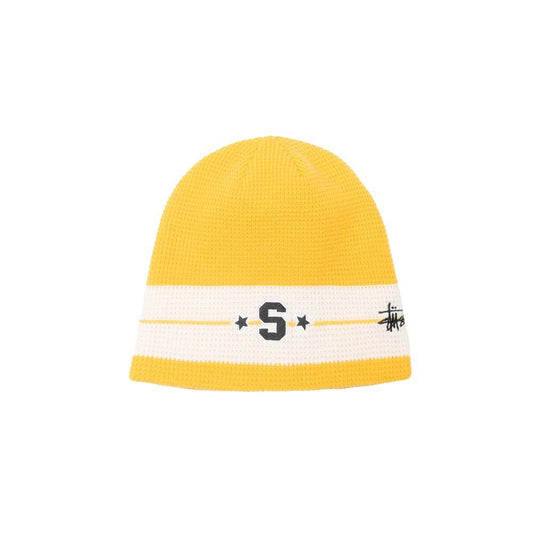 Stüssy Skullcap Varsity Star Stripe - Gold - Crowdless