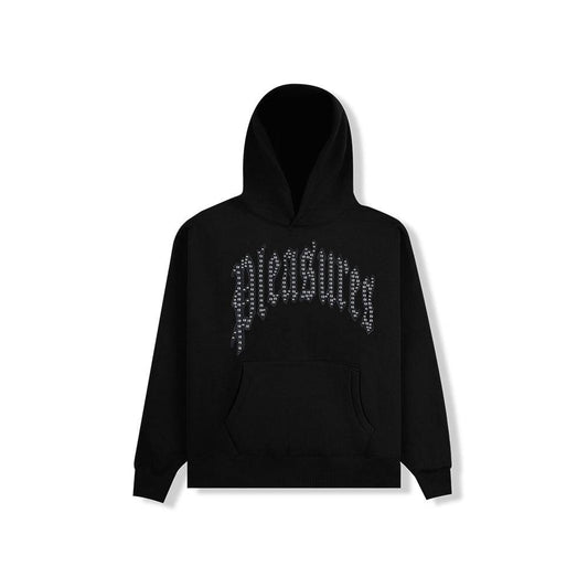 Pleasures Twitch Studded Hoodie - Black - Crowdless