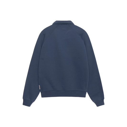 Stüssy Relaxed Half Zip - Navy - Crowdless