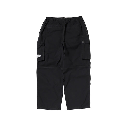 Gramicci x and Wander Military Wide Pant - Black - Crowdless