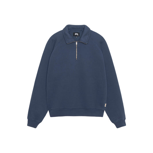 Stüssy Relaxed Half Zip - Navy - Crowdless