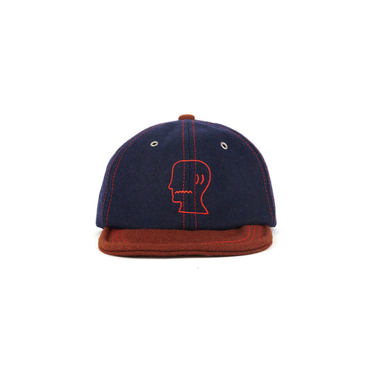 Brain Dead Flannel Wire Brim Hat - Navy - Crowdless