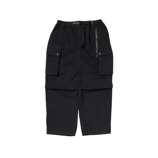 Gramicci x and Wander Military Wide Pant - Black - Crowdless