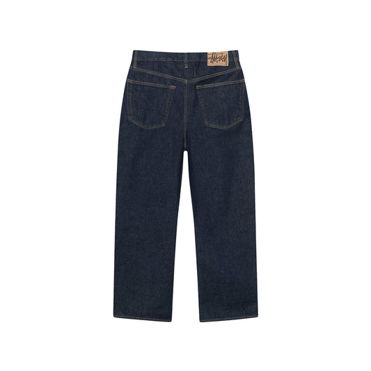 Stüssy Relaxed Jean Denim - Rinsed Indigo - Crowdless