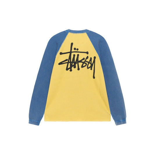 Stüssy Raglan Thermal 2 Tone - Yellow - Crowdless