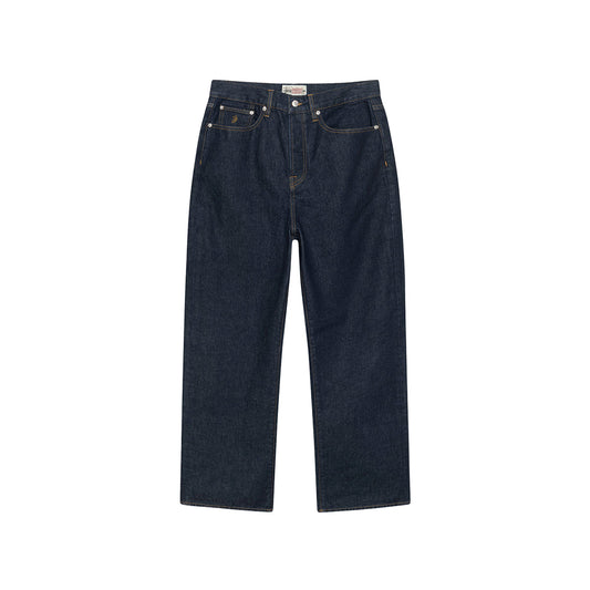 Stüssy Relaxed Jean Denim - Rinsed Indigo - Crowdless