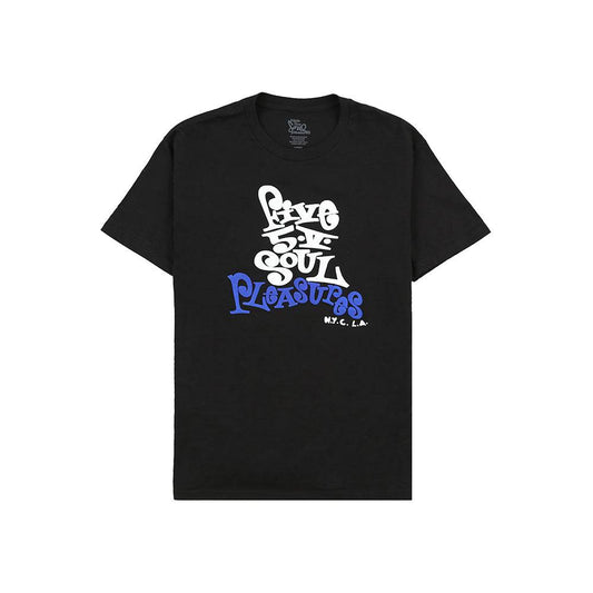 Pleasures Five 5 V T-shirt - Black - Crowdless