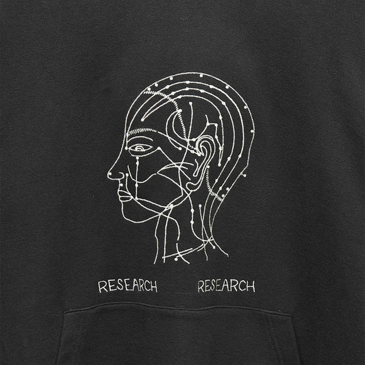 Kartik Research Research Research Hoodie - Charcoal/ Grey - Crowdless