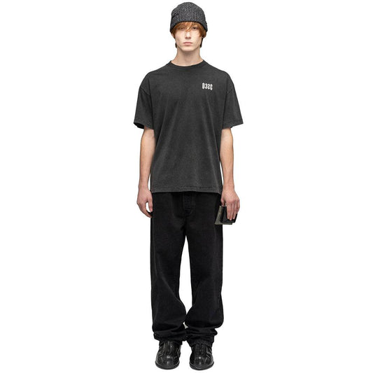 032c ‘’Kepler’’ System American-Cut T-Shirt - Faded Black - Crowdless