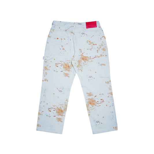 Carpet Company Rust Work Pant - White/Rust - Crowdless