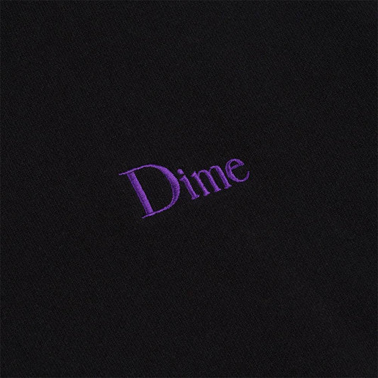 Dime Classic Small Logo Crewneck - Black - Crowdless