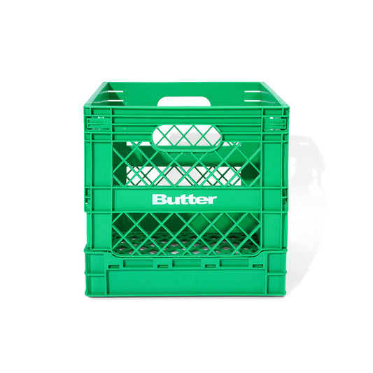 Butter Goods Collapsable Record Crate - Green - Crowdless