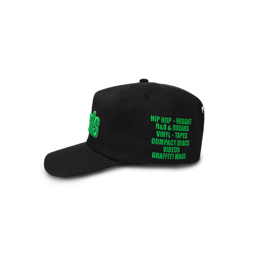 Pleasures Fat Beats Snapback - Black - Crowdless