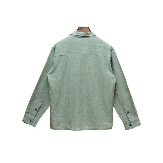 Kartik Research Shirt LS - Turquoise/Orange/White - Crowdless