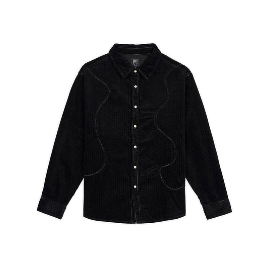 Brain Dead Organic Panel Ranch Shirt - Black - Crowdless