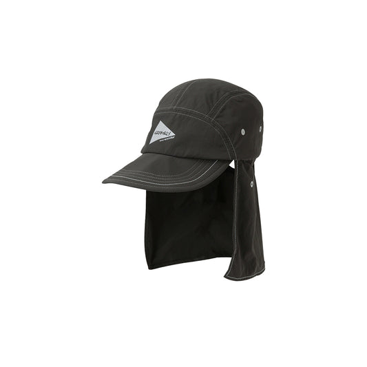 Gramicci x and Wander Nylon Sunshade Cap - Charcoal - Crowdless