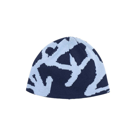 Gramicci Burly Runningman Beanie - Splatter Blue - Crowdless