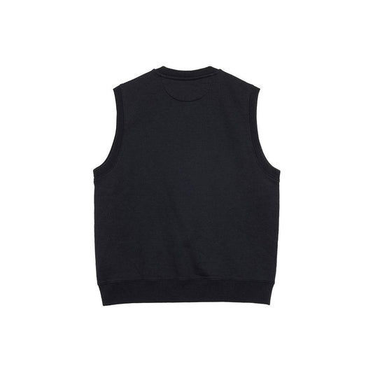 Stüssy Stock Fleece Vest - Black - Crowdless