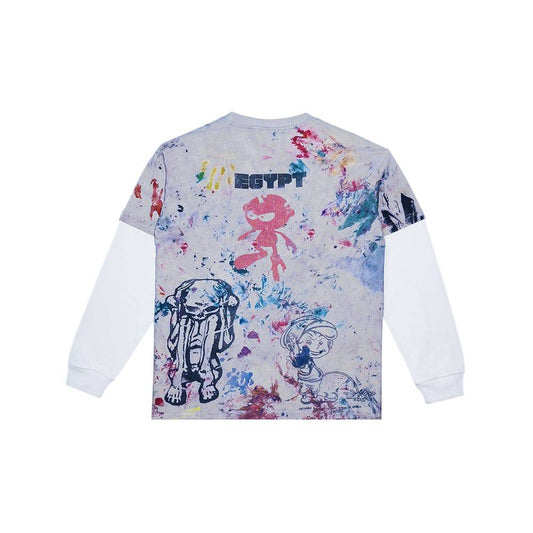 Carpet Company Rag Tee Longsleeve - Grey/White - Crowdless