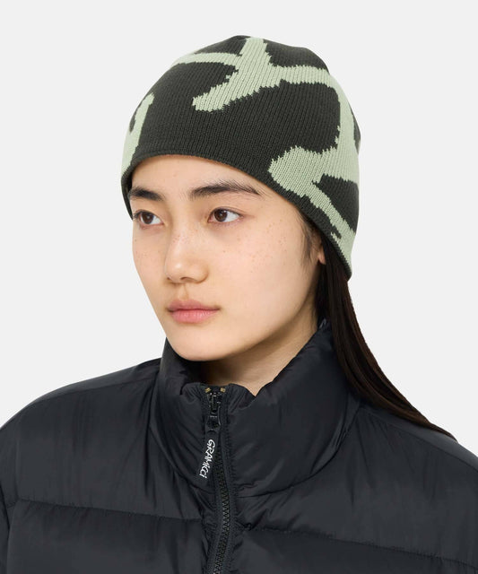 Gramicci Burly Runningman Beanie - Oak Green - Crowdless