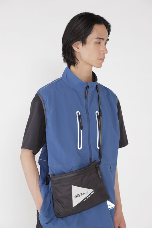 Gramicci x and Wander Nylon Sacoche - Black - Crowdless