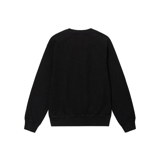 Stüssy Glamour Pigment Dyed Crew - Black - Crowdless