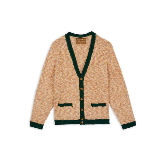Brain Dead Teddy Fur Striped Cardigan - Brown Multi - Crowdless