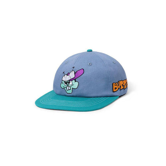 Butter Goods Bug Out 6 Panel Cap - Lake Blue / Teal - Crowdless