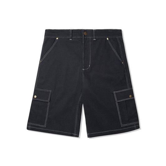 Butter Goods Baggy Cargo Shorts - Black - Crowdless