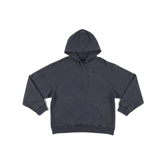 Patta Basic Washed Boxy Hooded Sweater - Odyssey Gray - Crowdless