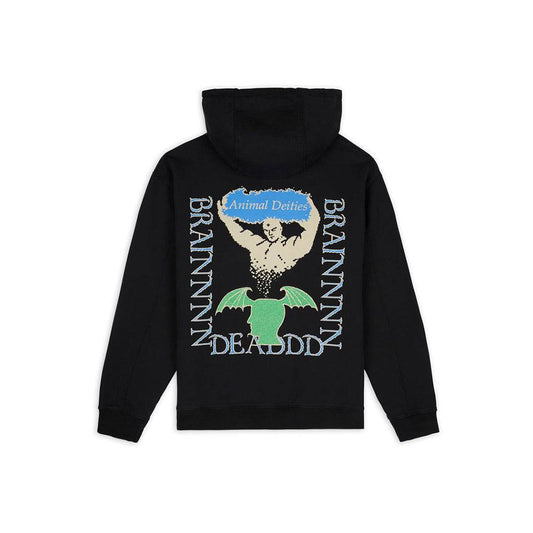 Brain Dead Animal Deities Hoodie - Black - Crowdless