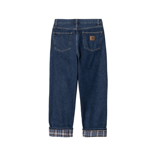 Carhartt WIP Rider Pant - Blue (Stone Washed) - Crowdless