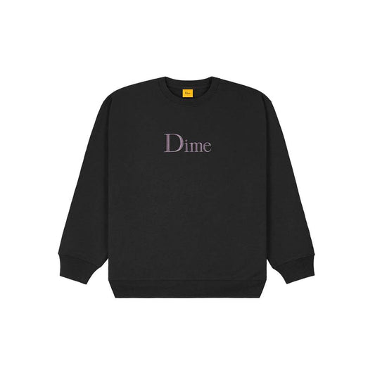 Dime Classic Logo Crewneck - Black - Crowdless