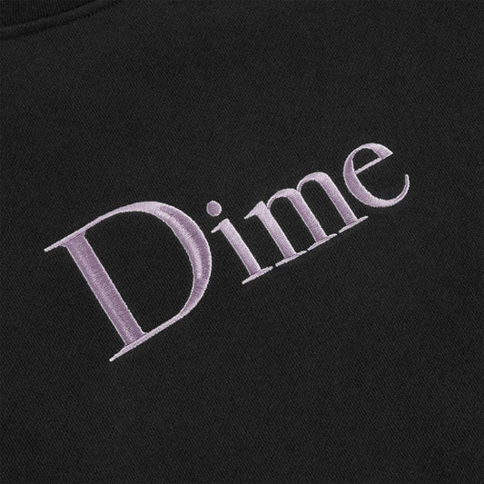Dime Classic Logo Crewneck - Black - Crowdless
