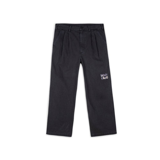 Brain Dead Connections Herringbone Pant - Black - Crowdless