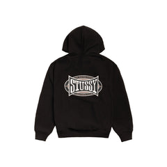 Stüssy Champion Oval Zip Hoodie - Black - Crowdless