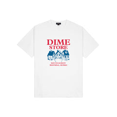 Dime Skateshop T-Shirt - White - Crowdless