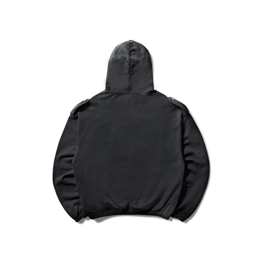 Umbro Medal Masked Hoodie - Strong Wash Black - Crowdless