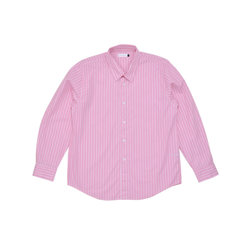 Pop Trading Company Pop Logo Striped Shirt - Pink - Crowdless