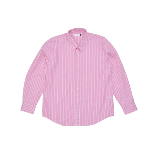 Pop Logo Striped Shirt - Pink