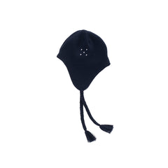 Pop Reversible Earflap Beanie - Navy/Juniper