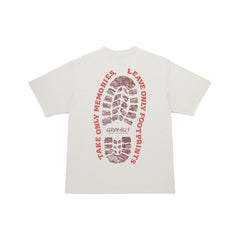 Gramicci Footprints Tee Pigment Dyed - Natural Pigment - Crowdless