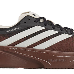 adidas SFTM Supernova Rise 3 running shoes in auburn color, featuring lightweight design and breathable mesh upper.