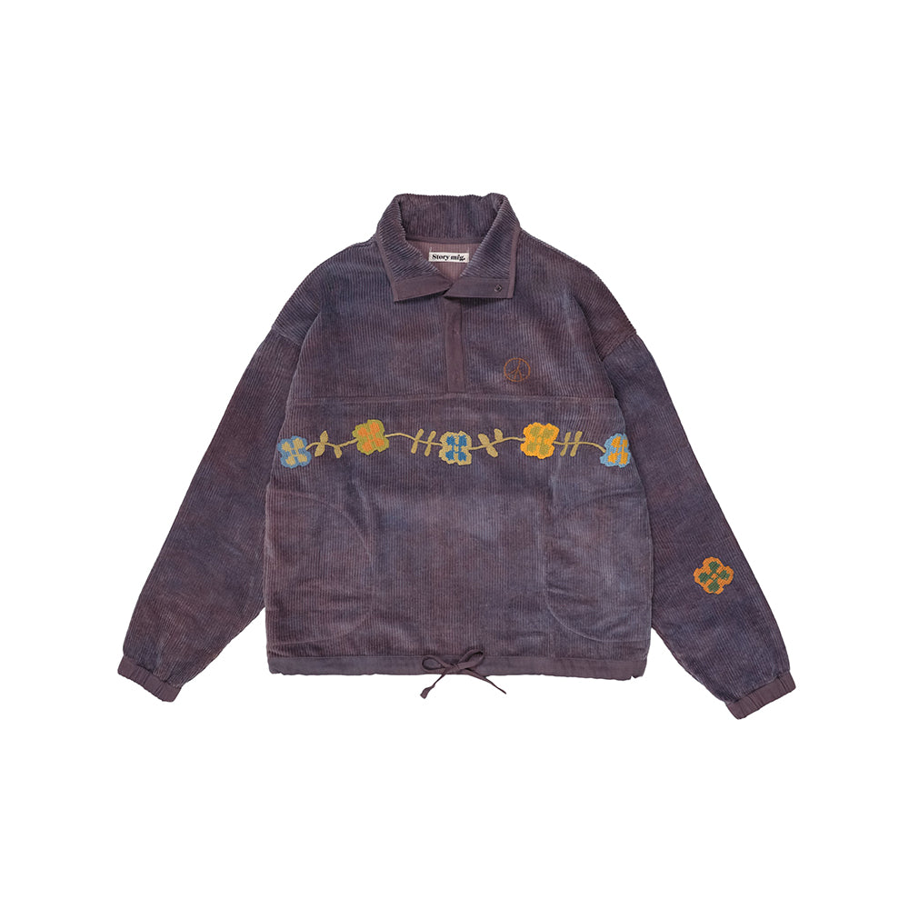 Story mfg Polite Pullover - Purple Corduroy - Crowdless