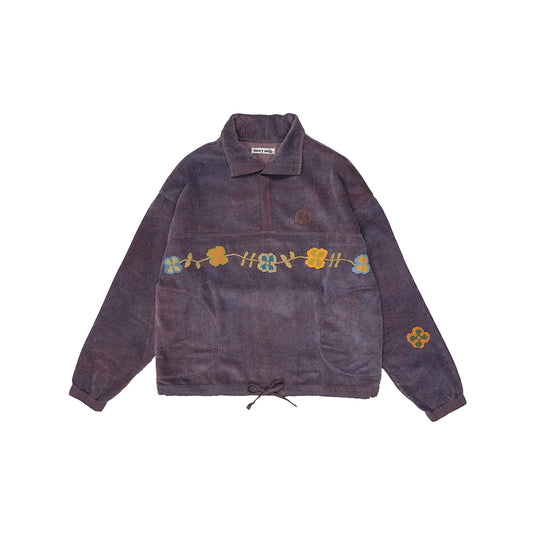 Story mfg Polite Pullover - Purple Corduroy - Crowdless